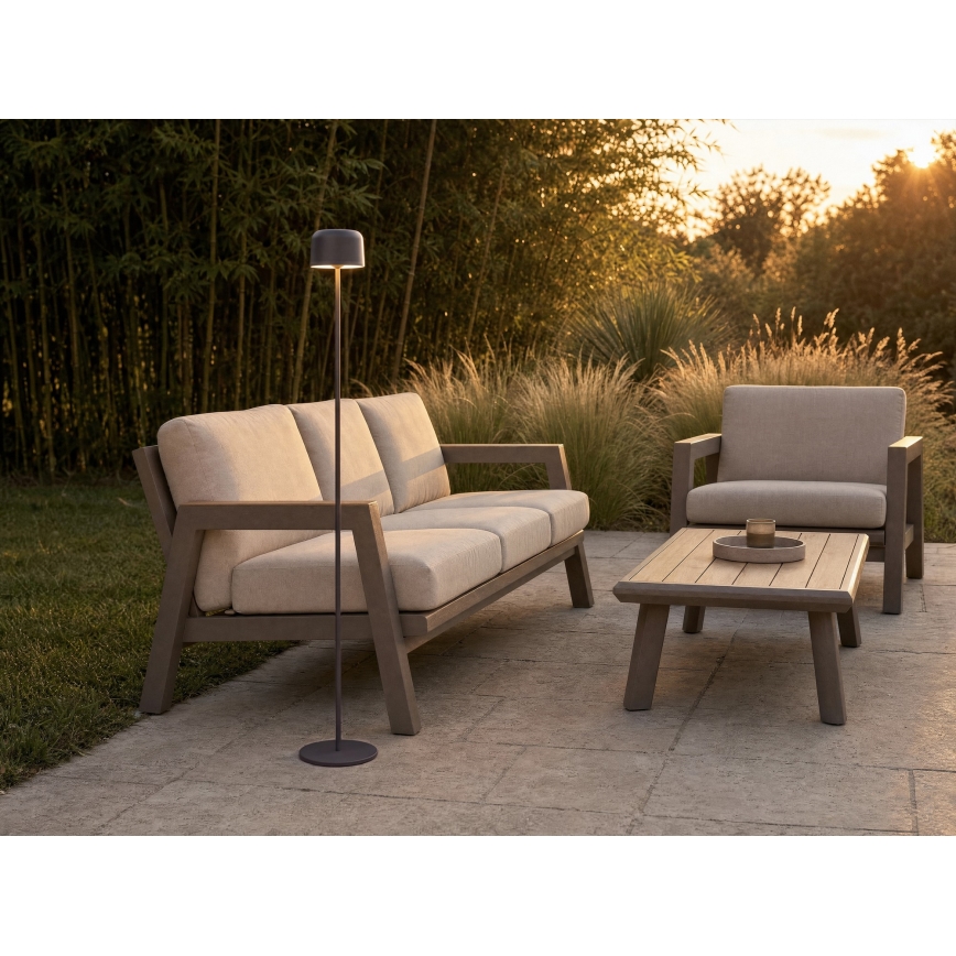 Hesperide - LED Solární lampa BOLTY LED/3,7V 2600 mAh IP65 antracit