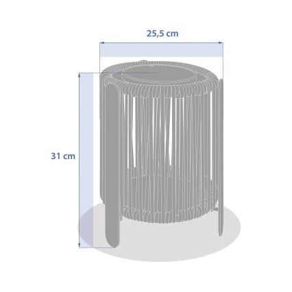 Hesperide - LED Solární lampa LINY LED/3,7V 2600 mAh IP54 zelená