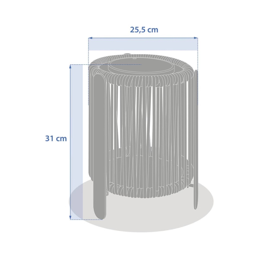 Hesperide - LED Solární lampa LINY LED/3,7V 2600 mAh IP54 zelená