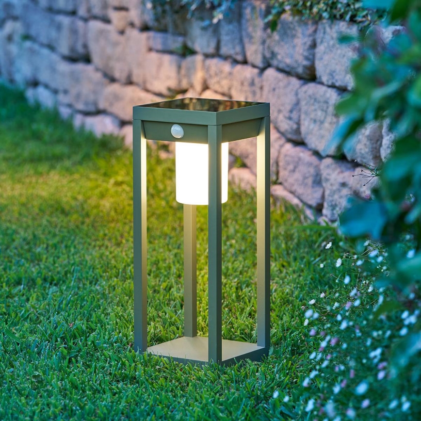 Hesperide - LED Solární lucerna se senzorem pohybu PIKY LED/3,7V 2600 mAh 40 cm IP65 zelená