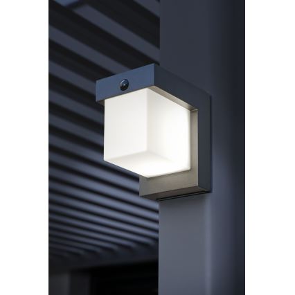 Hesperide - LED Solární nástěnné svítidlo se senzorem pohybu MULTY LED/3,7V 2600 mAh IP65 antracit