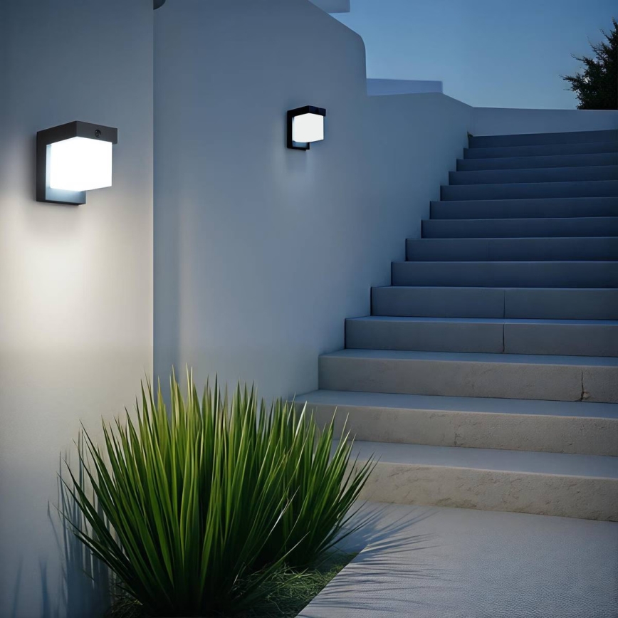 Hesperide - LED Solární nástěnné svítidlo se senzorem pohybu MULTY LED/3,7V 2600 mAh IP65 antracit