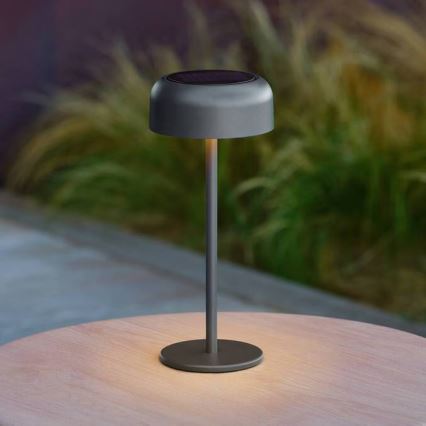Hesperide - LED Solární stolní lampa BOLTY LED/3,7V 2600 mAh IP65 antracit