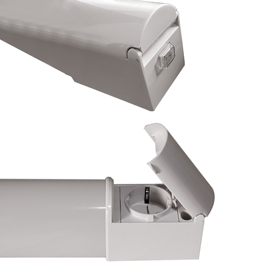 HiLite - LED Nástěnné svítidlo se zásuvkou TRIEST LED/15W/230V