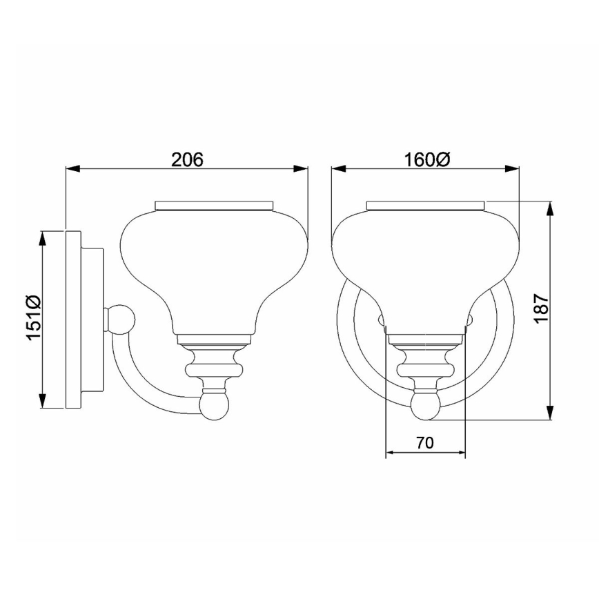 Hinkley - LED Koupelnové nástěnné svítidlo AINSLEY 1xG9/3W/230V IP44
