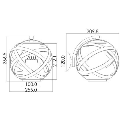 Hinkley - Venkovní nástěnné svítidlo CARSON 1xE27/60W/230V IP44