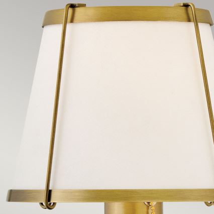 Hinkley - Nástěnná lampa CLARKE 1xE27/40W/230V mosaz/bílá