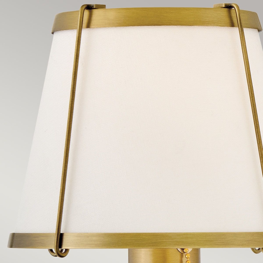 Hinkley - Nástěnná lampa CLARKE 1xE27/40W/230V mosaz/bílá
