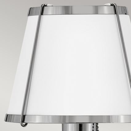 Hinkley - Nástěnná lampa CLARKE 1xE27/40W/230V lesklý chrom/bílá