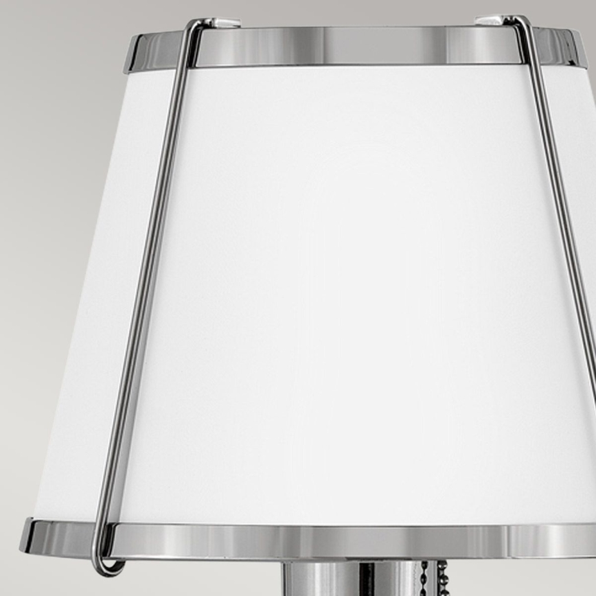 Hinkley - Nástěnná lampa CLARKE 1xE27/40W/230V lesklý chrom/bílá