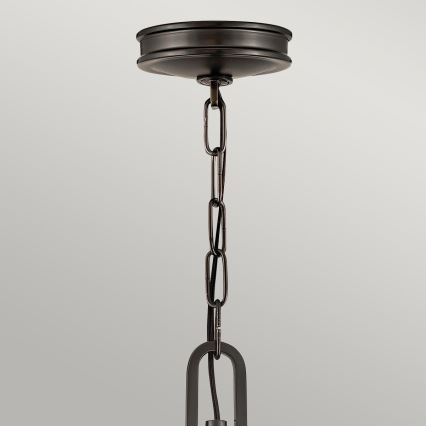 Hinkley - Lustr na řetězu COLLIER 4xE14/40W/230V pr. 54,3 cm černá