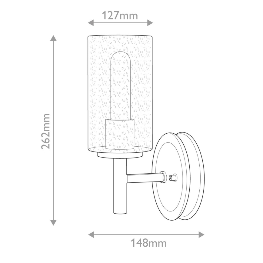 Hinkley - Nástěnné svítidlo COLLIER 1xE27/60W/230V černá