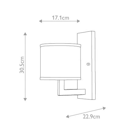 Hinkley - Nástěnné svítidlo HAMPTON 1xE27/60W/230V zlatá