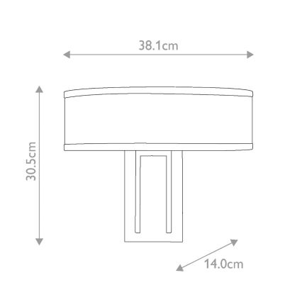 Hinkley - Nástěnné svítidlo HAMPTON 2xE14/40W/230V zlatá