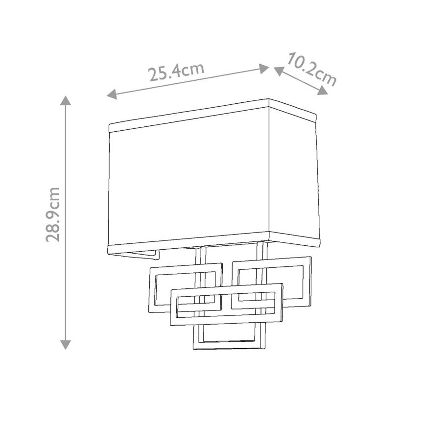 Hinkley - Nástěnné svítidlo LANZA 2xE14/60W/230V matný chrom