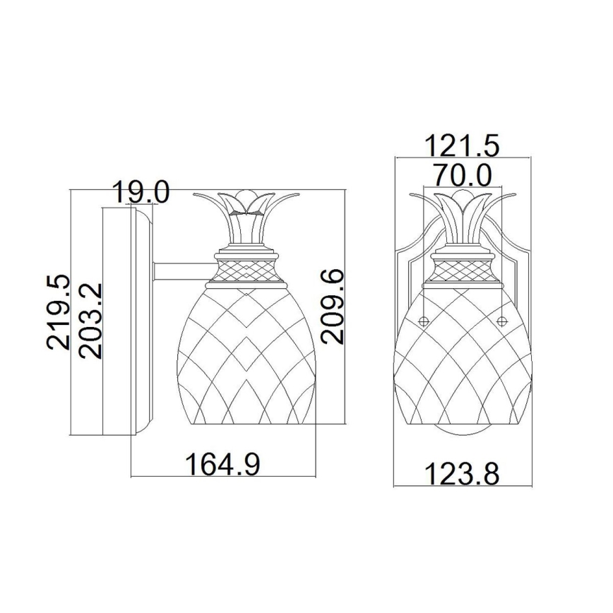 Hinkley - LED Koupelnové nástěnné svítidlo PLANTATION 1xG9/3W/230V IP44 zlatá