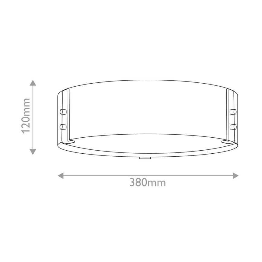 Hinkley - Stropní svítidlo SAWYER 3xE14/40W/230V pr. 38 cm sekvoj/hnědá