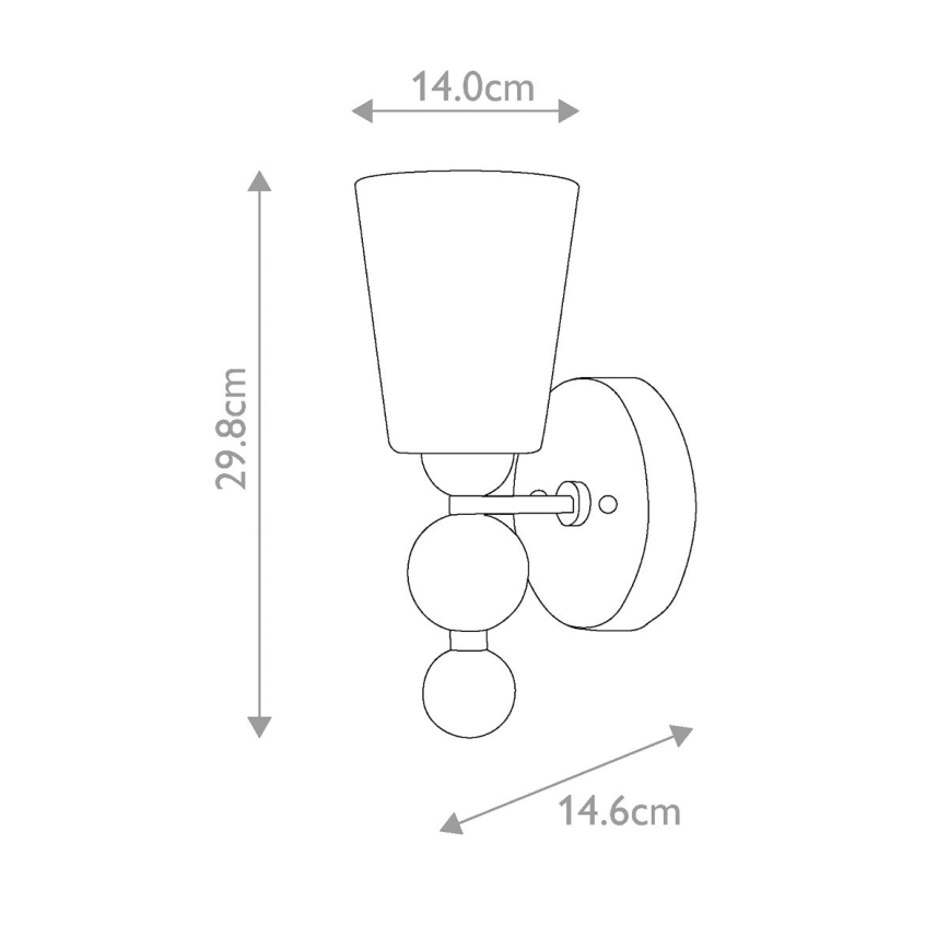 Hinkley - Nástěnné svítidlo ZELDA 1xE27/60W/230V lesklý chrom