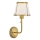 Hinkley - Nástěnná lampa CLARKE 1xE27/40W/230V mosaz/bílá