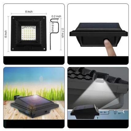 HÖFFTECH - LED Solární nástěnné svítidlo se senzorem pohybu a soumraku LED/3,7V 2000 mAh IP65