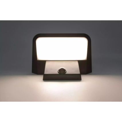 HÖFFTECH - LED Solární nástěnné svítidlo se senzorem pohybu a soumraku LED/5,5V 200 mAh IP44