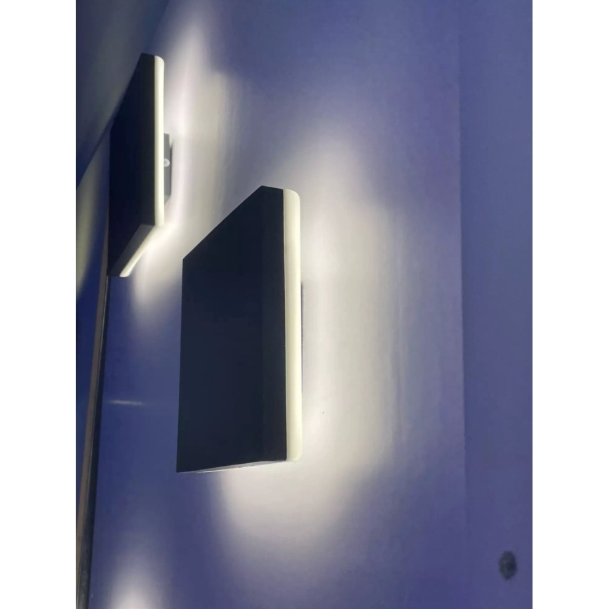 HÖFFTECH - LED Venkovní nástěnné svítidlo LED/10W/230V čtvercový IP65
