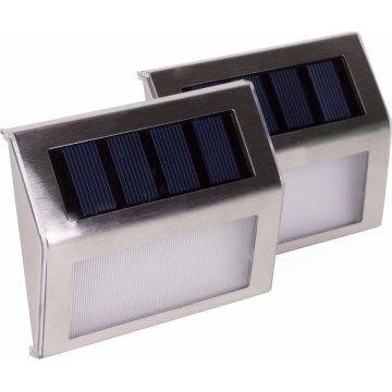 HÖFFTECH - SADA 2x LED Solární nástěnné svítidlo LED/1,2V 400 mAh IP44