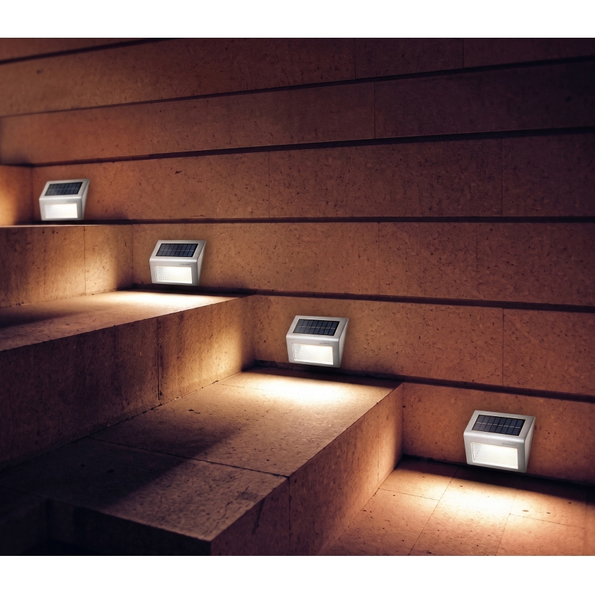 HÖFFTECH - SADA 2x LED Solární nástěnné svítidlo LED/1,2V 400 mAh IP44