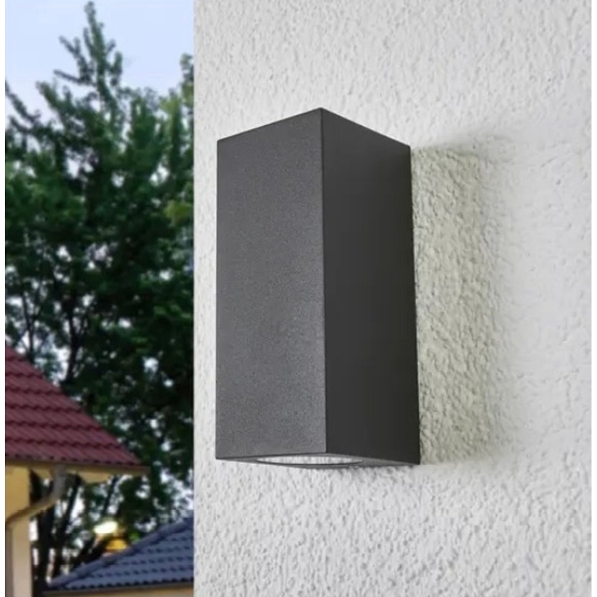 HÖFFTECH - Venkovní nástěnné svítidlo 2xGU10/35W/230V IP65