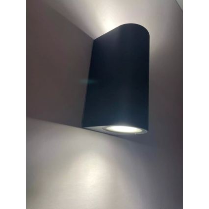 HÖFFTECH - Venkovní nástěnné svítidlo 2xGU10/35W/230V IP65