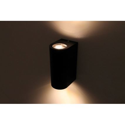 HÖFFTECH - Venkovní nástěnné svítidlo 2xGU10/35W/230V IP65