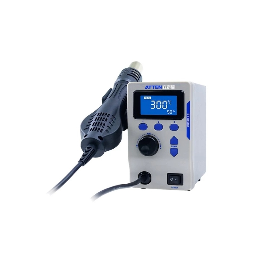 Horkovzdušná stanice s LCD displejem 800W/230V