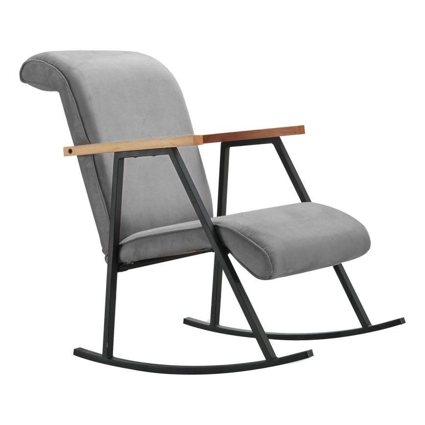 Houpací křeslo LUNI šedá