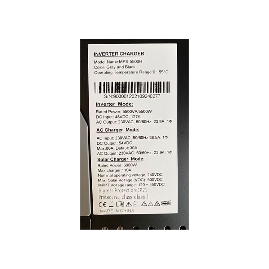 Hybridní měnič napětí 6000W/48V