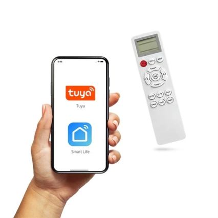 Hybridní solární klimatizace 5kW Tuya Wi-Fi bílá + dálkové ovládání