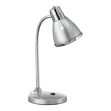 Ideal Lux 034416 - Stolní lampa ELVIS 1xE27/60W/230V stříbrná Ideal Lux 034416 - Stolní lampa ELVIS 1xE27/60W/230V stříbrná