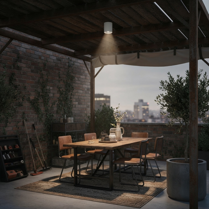 Ideal Lux - Koupelnové bodové svítidlo GUN 1xGU10/28W/230V IP44 bílá