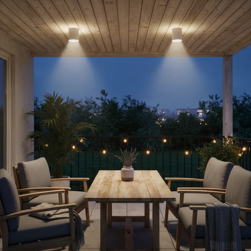 Ideal Lux - Koupelnové bodové svítidlo GUN 1xGU10/28W/230V IP44 bílá