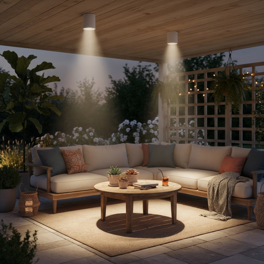 Ideal Lux - Koupelnové bodové svítidlo GUN 1xGU10/28W/230V IP44 bílá