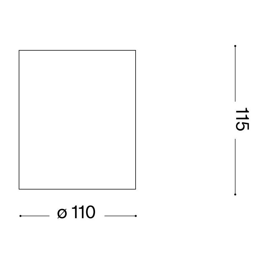 Ideal Lux - Koupelnové bodové svítidlo GUN 1xGU10/28W/230V IP44 bílá