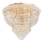 Ideal Lux - Křišťálové stropní svítidlo DUBAI 6xE14/28W/230V pr. 52 cm zlatá