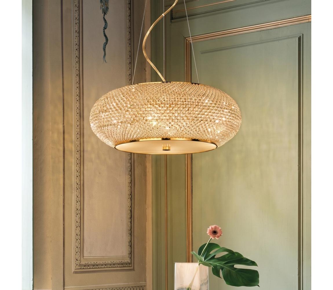 Ideal Lux Ideal Lux - Křišťálové závěsné svítidlo 10xE14/40W/230V ID082257