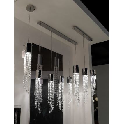 Ideal Lux 89669 - Křišťálové závěsné svítidlo GOCCE 1xGU10/28W/230V
