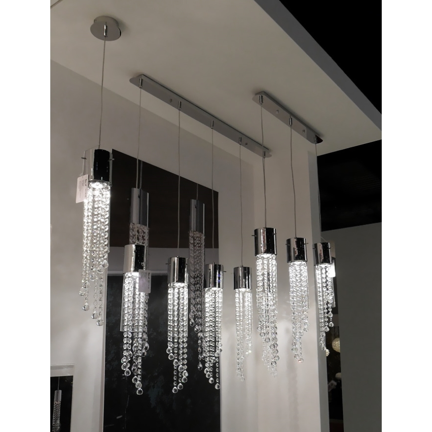 Ideal Lux 89669 - Křišťálové závěsné svítidlo GOCCE 1xGU10/28W/230V