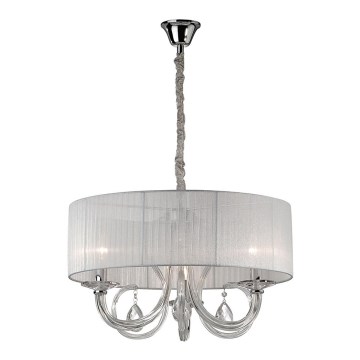 Ideal Lux - Křišťálový lustr 3xE14/40W/230V bílá