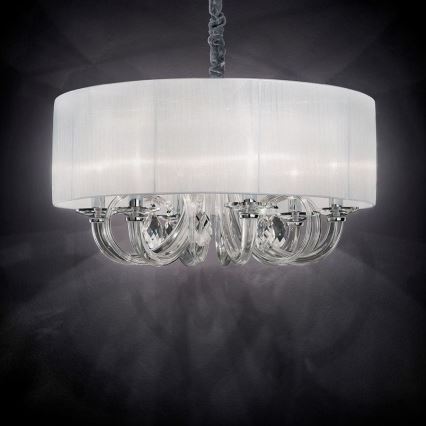 Křišťálový lustr 3xE14/40W/230V bílá