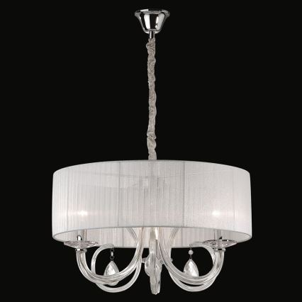 Křišťálový lustr 3xE14/40W/230V bílá