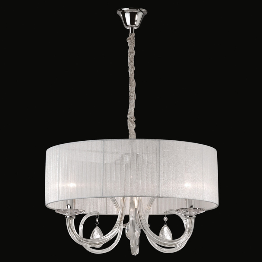 Křišťálový lustr 3xE14/40W/230V bílá
