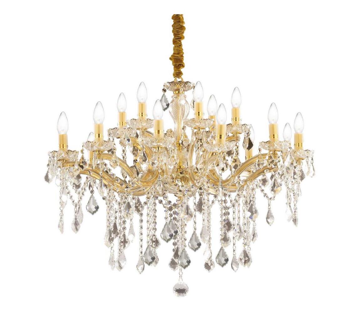 Ideal Lux Ideal Lux - Křišťálový lustr na lanku FLORIAN 18xE14/40W/230V ID075181