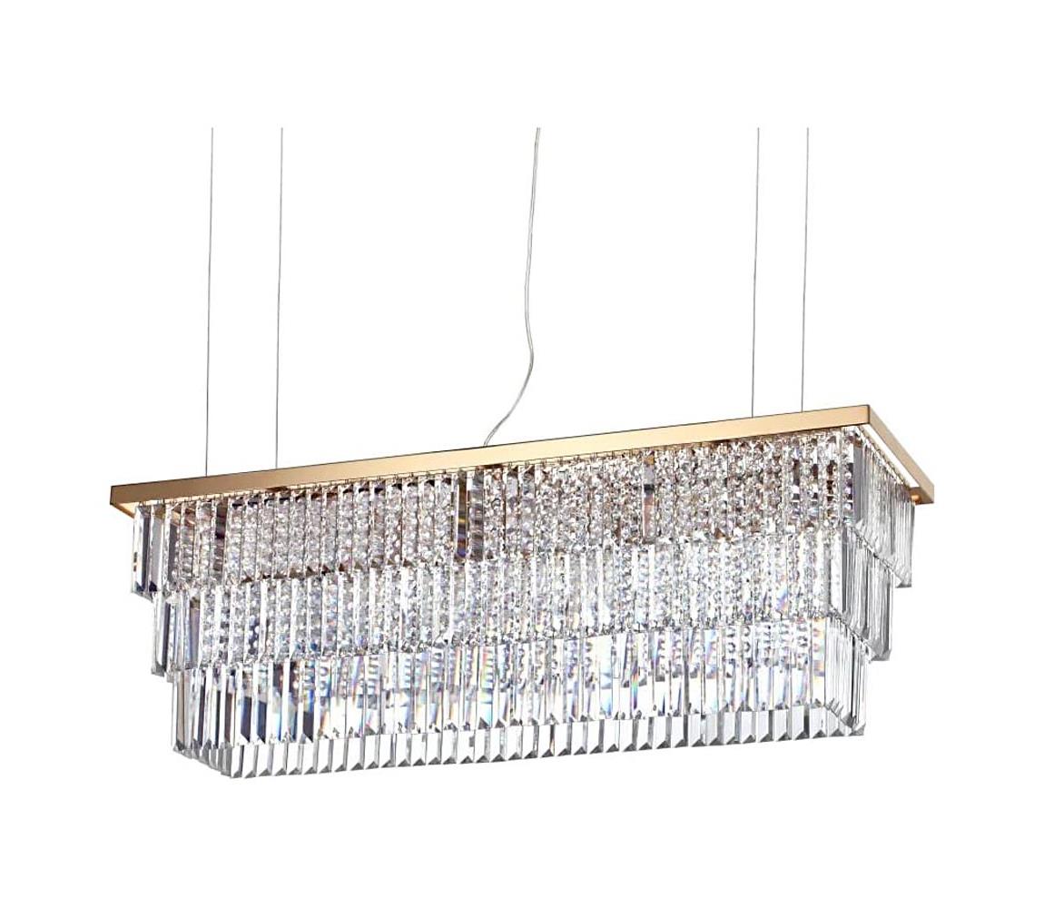 Ideal Lux Ideal Lux - Křišťálový lustr na lanku MARTINEZ 8xE14/40W/230V ID213583